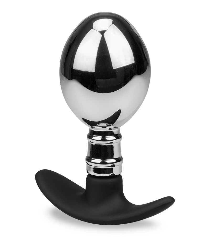 Analplug aus Stahl und Silikon Smash