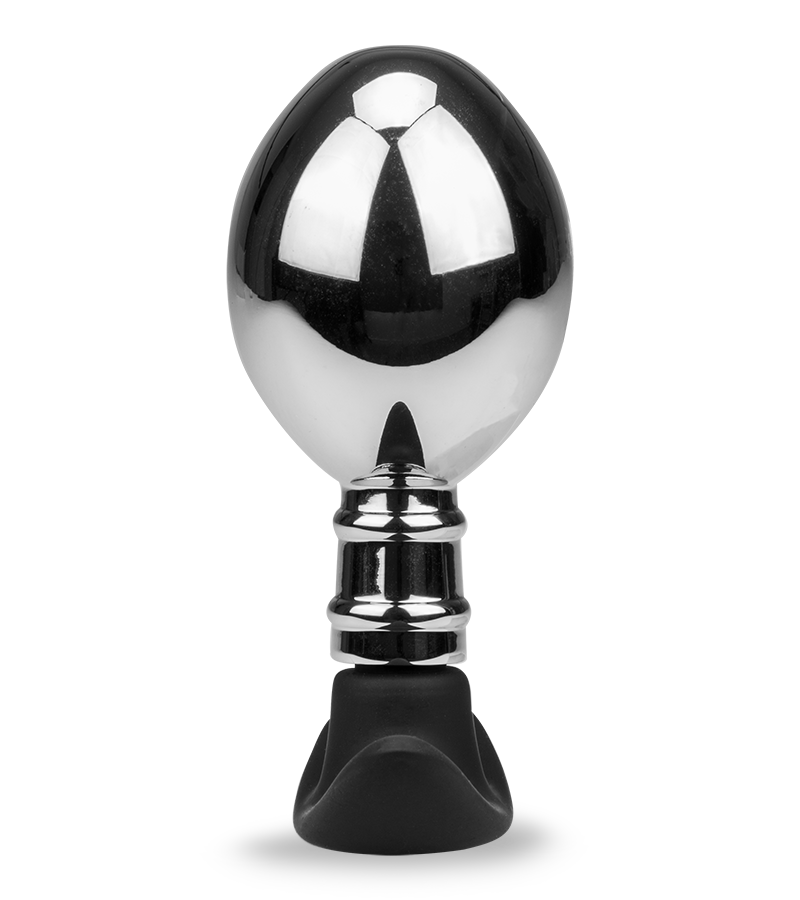 Analplug aus Stahl und Silikon Smash