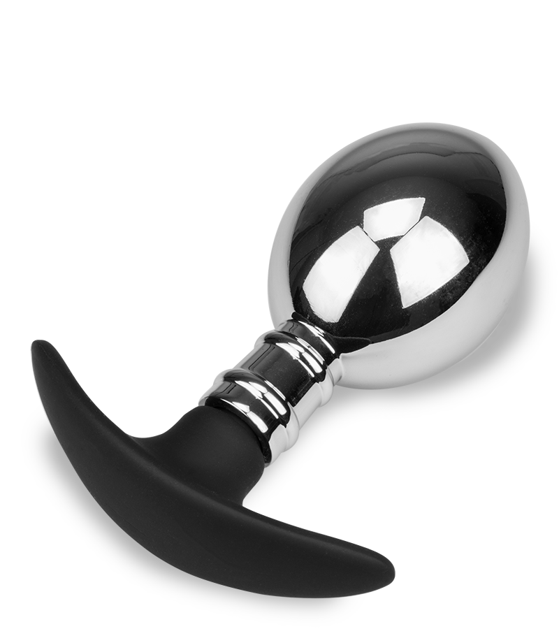 Analplug aus Stahl und Silikon Smash