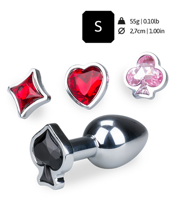 Analplug mit 4 austauschbaren Schmucksteinen Symbols