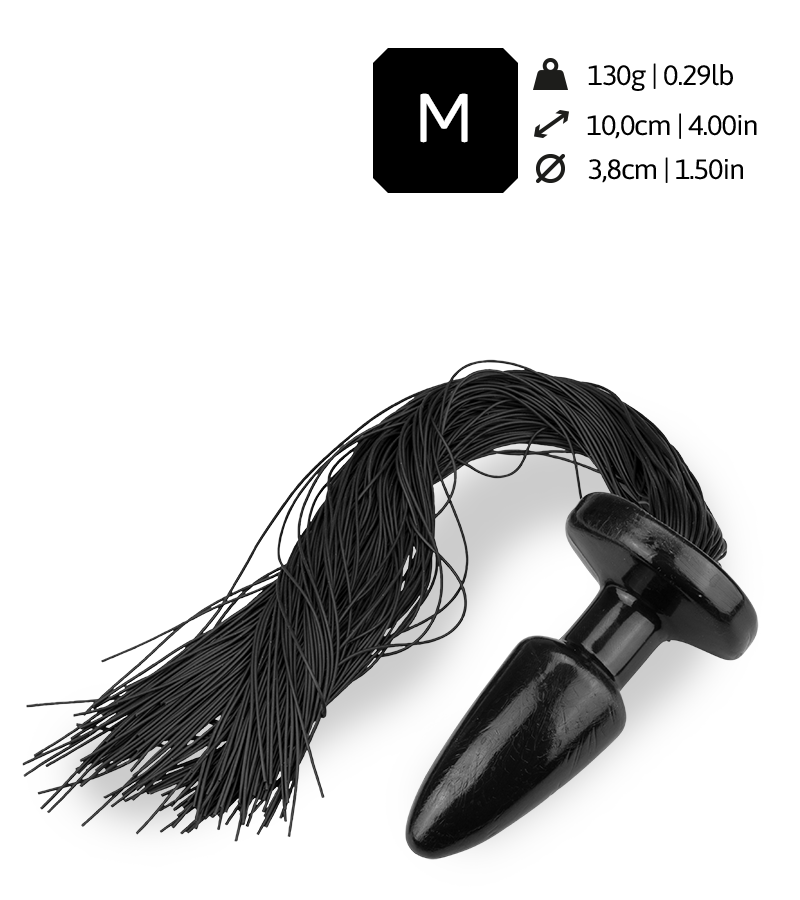 Analplug mit Riemen aus Silikon