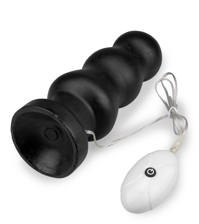 Analplug mit Saugnapf und Vibration Tumultuous