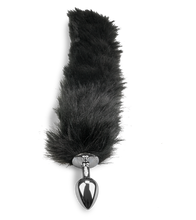 Laden Sie das Bild in den Galerie-Viewer, Analplug mit Schwanz im Fuchs-Design in Schwarz