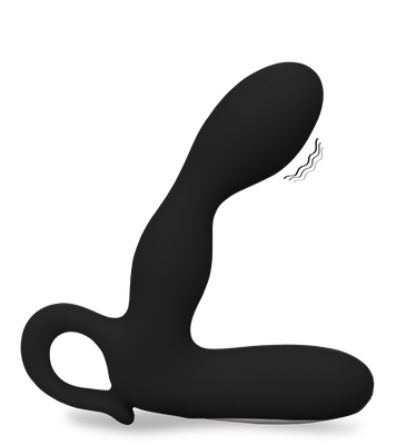 Aufladbarer Prostata-Vibrator in Schwarz, 30 Modi