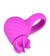 Laden Sie das Bild in den Galerie-Viewer, Aufladbarer Silikon-Penisring mit rotierenden Lamellen