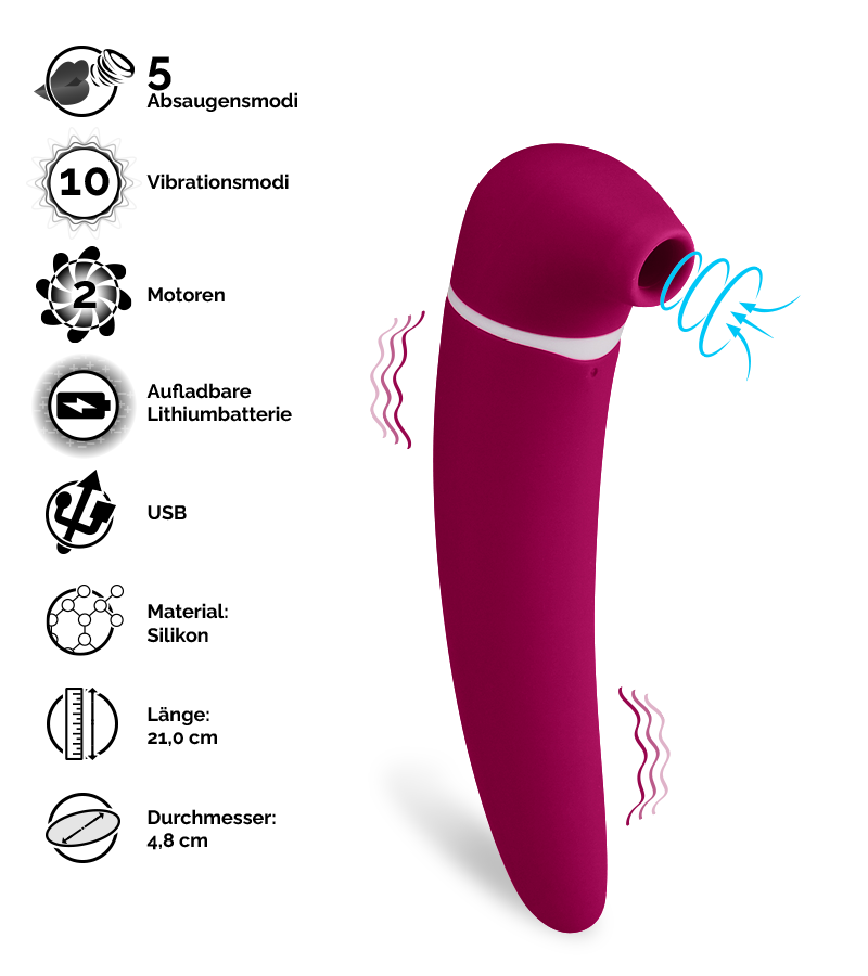 Auflegevibrator mit Sauger