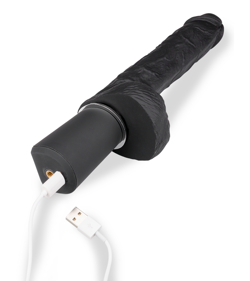 Automatischer Stoßdildo aus Silikon Russell