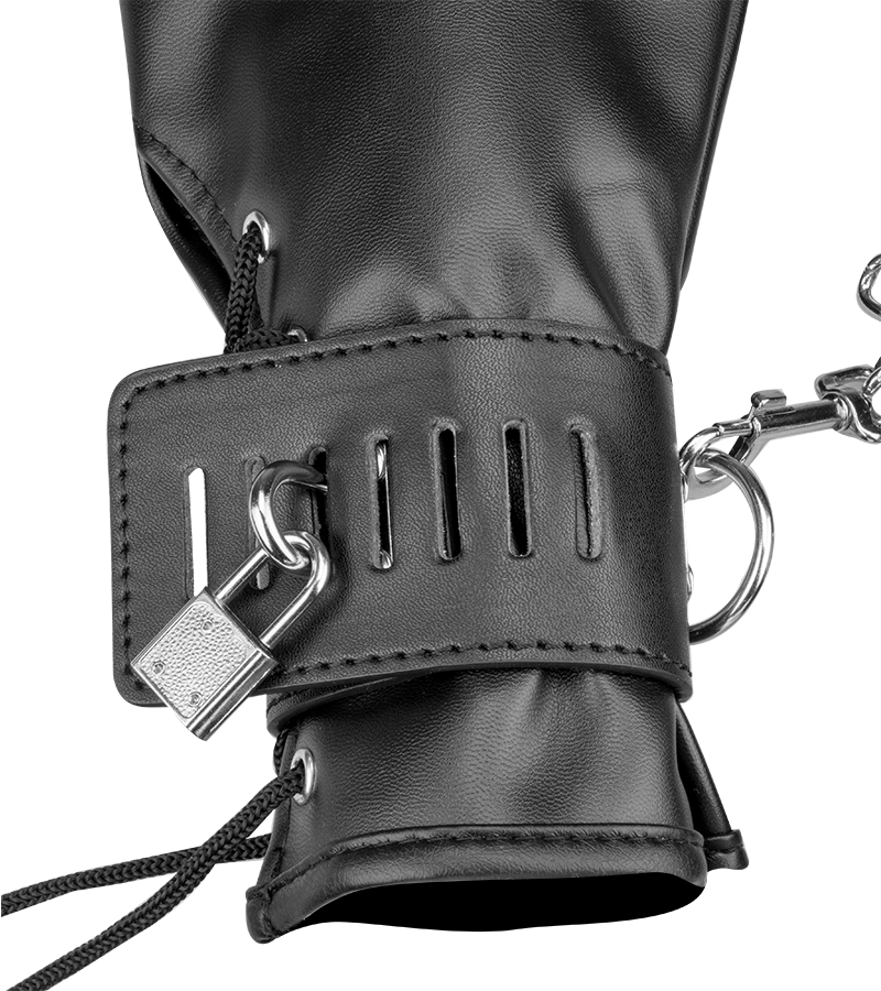 BDSM-Fäustlinge aus Kunstleder