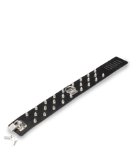 Laden Sie das Bild in den Galerie-Viewer, BDSM-Halsband mit Killernieten und Kette