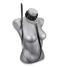 Laden Sie das Bild in den Galerie-Viewer, BDSM-Halsfessel mit Leine