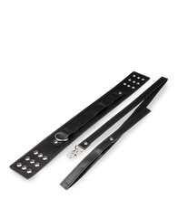 Laden Sie das Bild in den Galerie-Viewer, BDSM-Halsfessel mit Leine