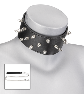 BDSM-Halsmanschette mit Nieten