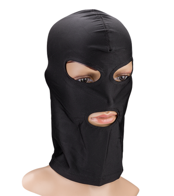 BDSM-Kopfmaske mit drei Öffnungen
