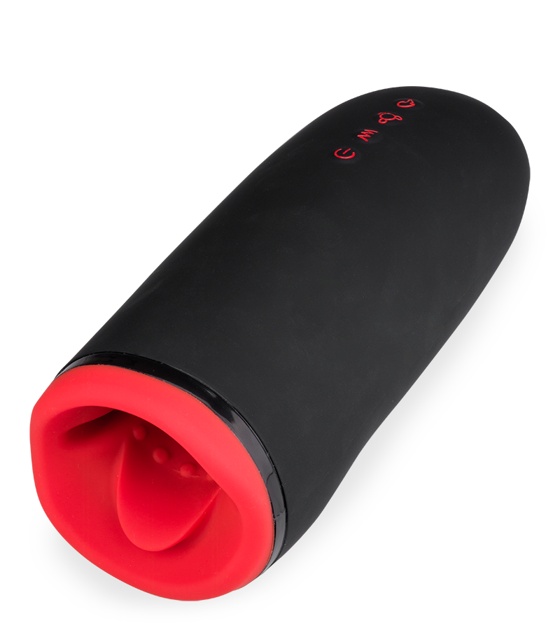 Beheizbarer Masturbator mit Massageperlen und Vibration Billy