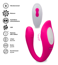 Laden Sie das Bild in den Galerie-Viewer, Biegbarer Klitoris- und G-Punkt-Stimulator mit Fernbedienung Idol