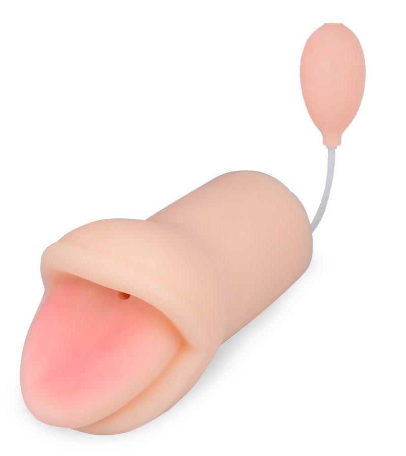 Blowjob-Masturbator mit Handpumpe