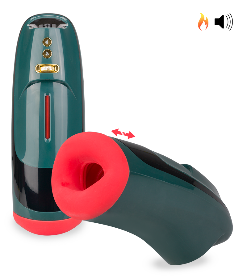 Blowjob-Masturbator mit Stoßfunktion Deep Kiss