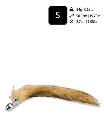 Buttplug mit Fuchsschwanz aus Kunstfell