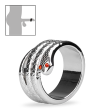 Laden Sie das Bild in den Galerie-Viewer, Cockring aus Edelstahl Medusa