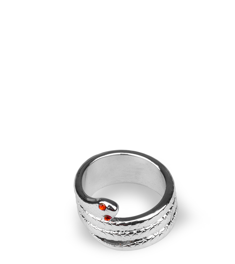 Cockring aus Edelstahl Medusa