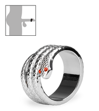 Laden Sie das Bild in den Galerie-Viewer, Cockring aus Edelstahl Medusa