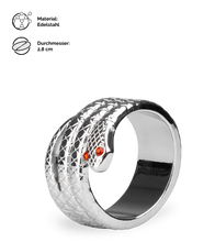 Laden Sie das Bild in den Galerie-Viewer, Cockring aus Edelstahl Medusa