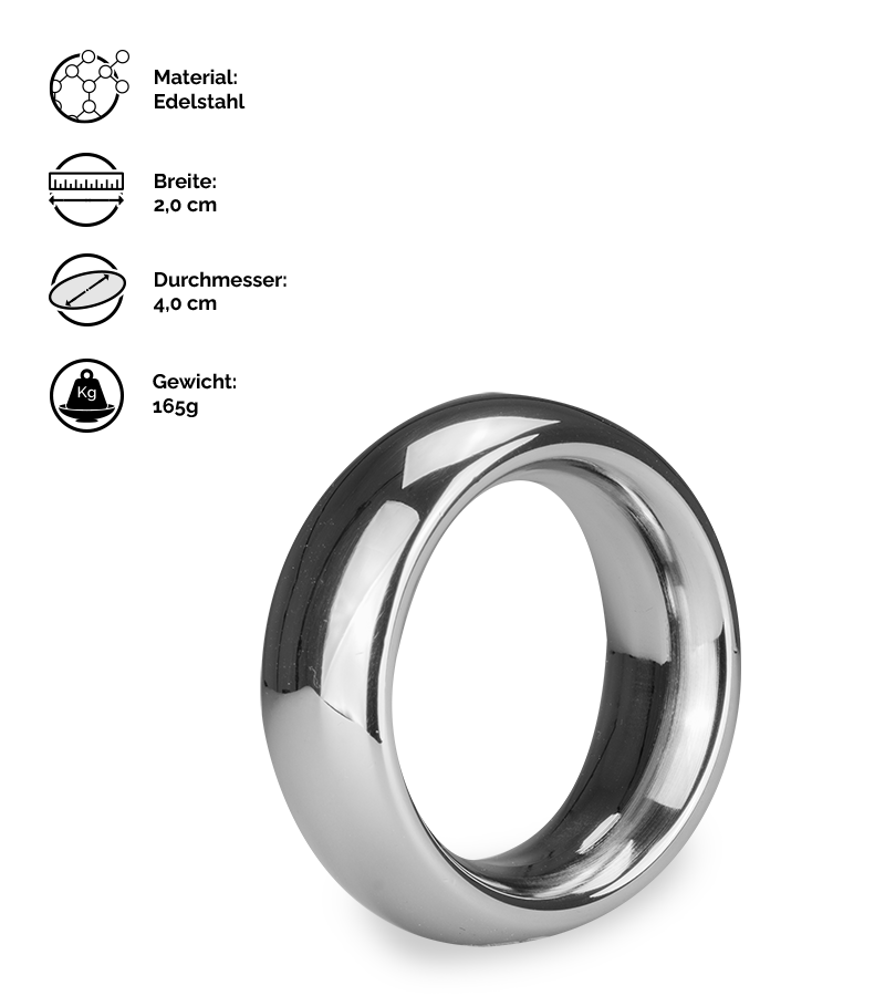 Cockring aus rostfreiem Stahl Precious