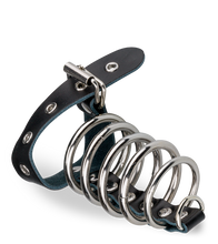 Laden Sie das Bild in den Galerie-Viewer, Cockring-Peniskäfig aus Metall