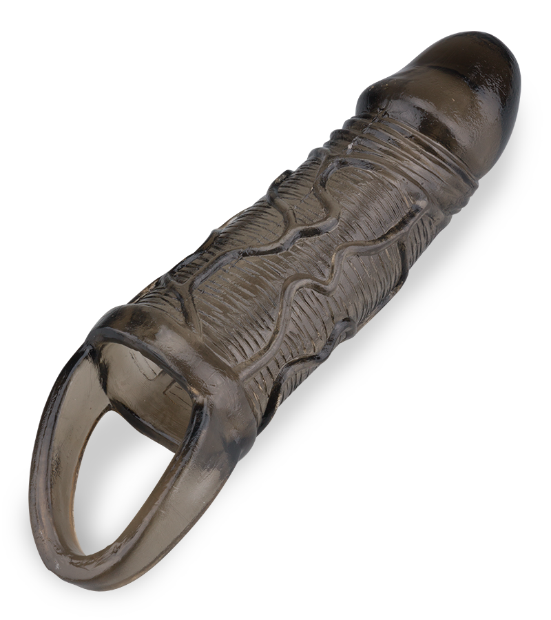 Dehnbare Penishülle mit Hodenring