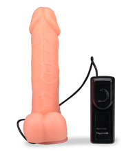 Laden Sie das Bild in den Galerie-Viewer, Dicker Dildo-Vibrator mit Rotation und Saugnapf