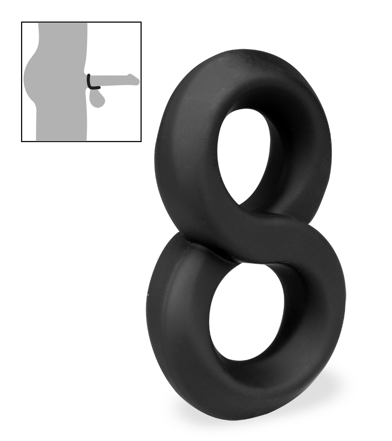 Doppel-Cockring aus medizinischem Silikon Julo