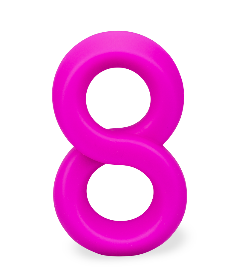 Doppel-Cockring aus medizinischem Silikon Julo