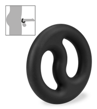 Laden Sie das Bild in den Galerie-Viewer, Doppel-Cockring aus medizinischem Silikon Misly