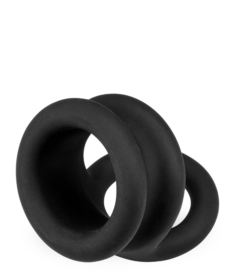 Doppel-Cockring für Penis und Hoden Plop