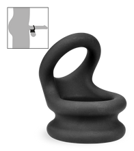 Laden Sie das Bild in den Galerie-Viewer, Doppel-Cockring für Penis und Hoden Plop