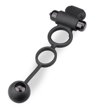 Laden Sie das Bild in den Galerie-Viewer, Doppel-Cockring mit Vibration und Analkugel