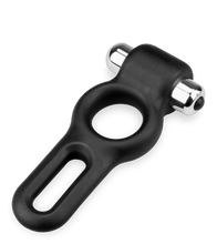 Laden Sie das Bild in den Galerie-Viewer, Doppel-Penisring mit Vibration aus Silikon Jaxon