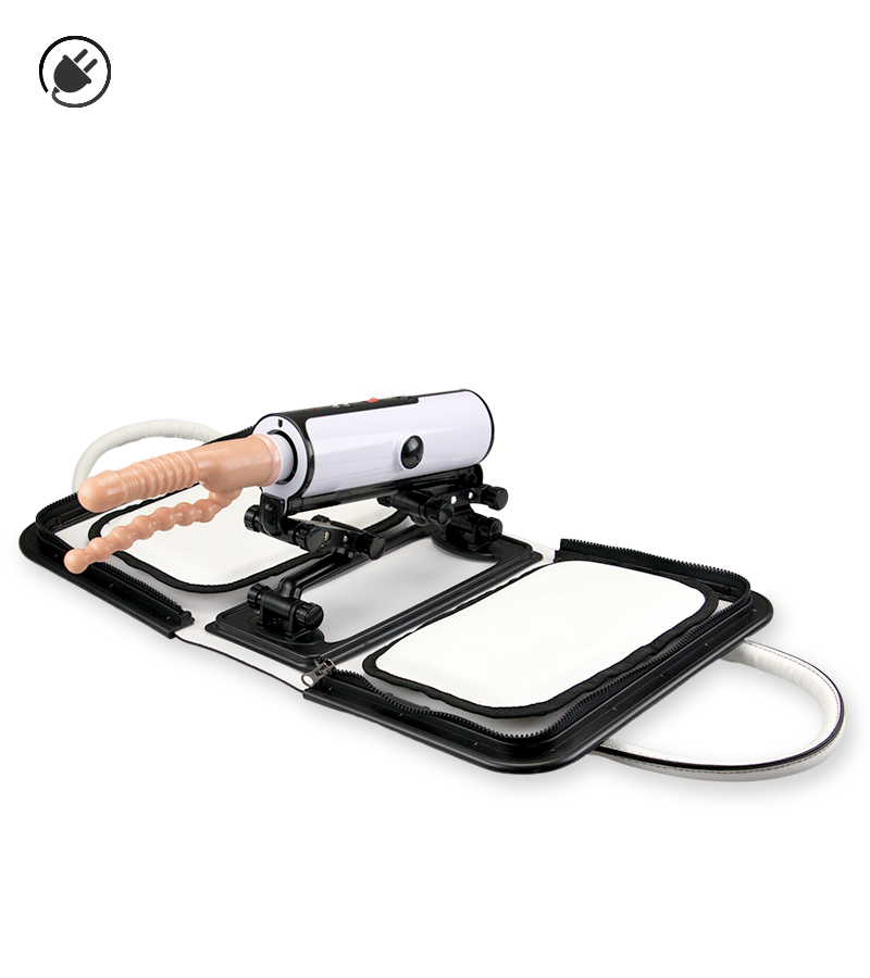 Doppeldildo-Aufsatz für Fickmaschine