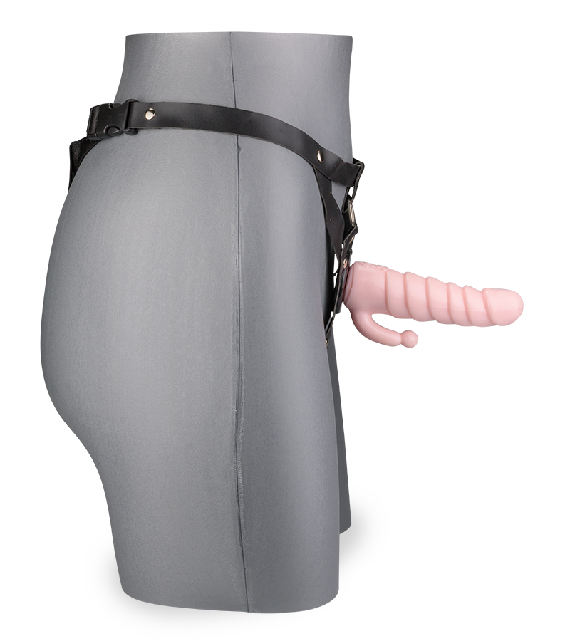 Doppeldildo mit O-Ring-Gurt