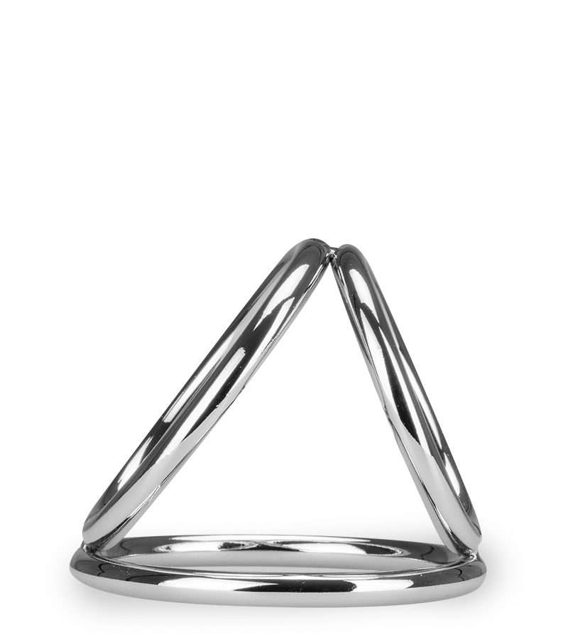 Dreifacher Cockring aus Edelstahl Holdy