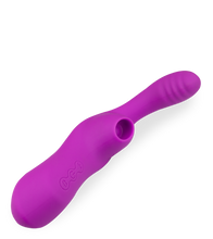 Laden Sie das Bild in den Galerie-Viewer, Druckwellenstimulator mit Innendildo Diva