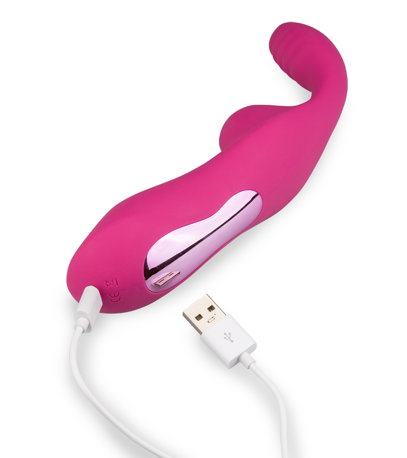 Druckwellenstimulator mit Innendildo Diva