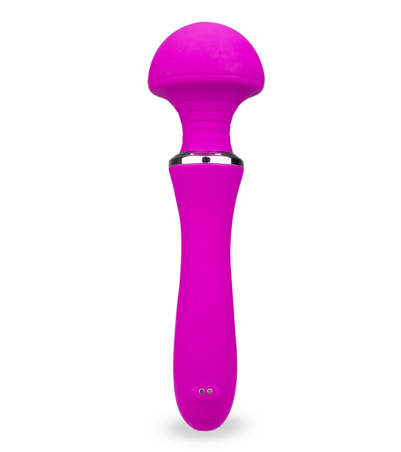 Fantasy-Wand-Vibrator mit breitem Massagekopf 12 Modi