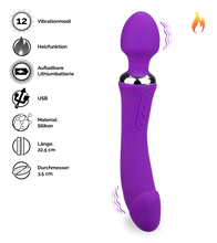 Laden Sie das Bild in den Galerie-Viewer, Fantasy Wand Vibrator mit Heizung Treat