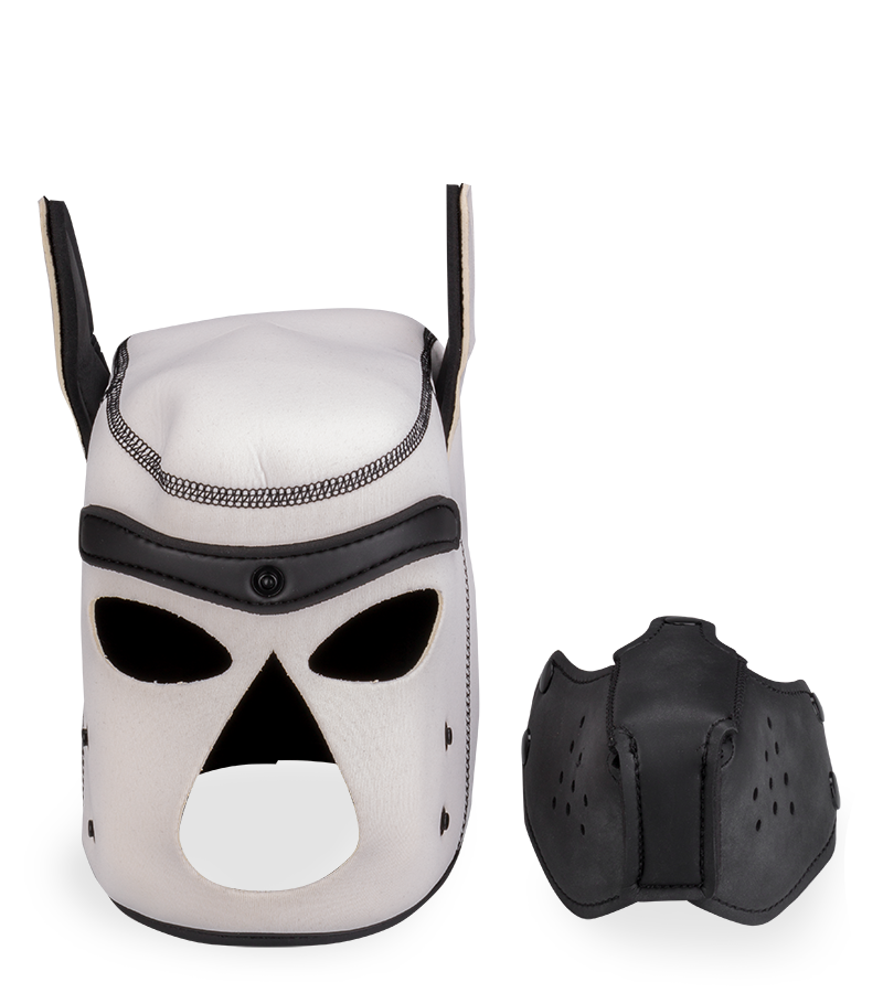 Farbige Puppy-Play-Hundemaske aus Neopren