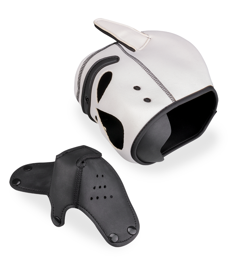 Farbige Puppy-Play-Hundemaske aus Neopren