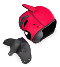 Laden Sie das Bild in den Galerie-Viewer, Farbige Puppy-Play-Hundemaske aus Neopren