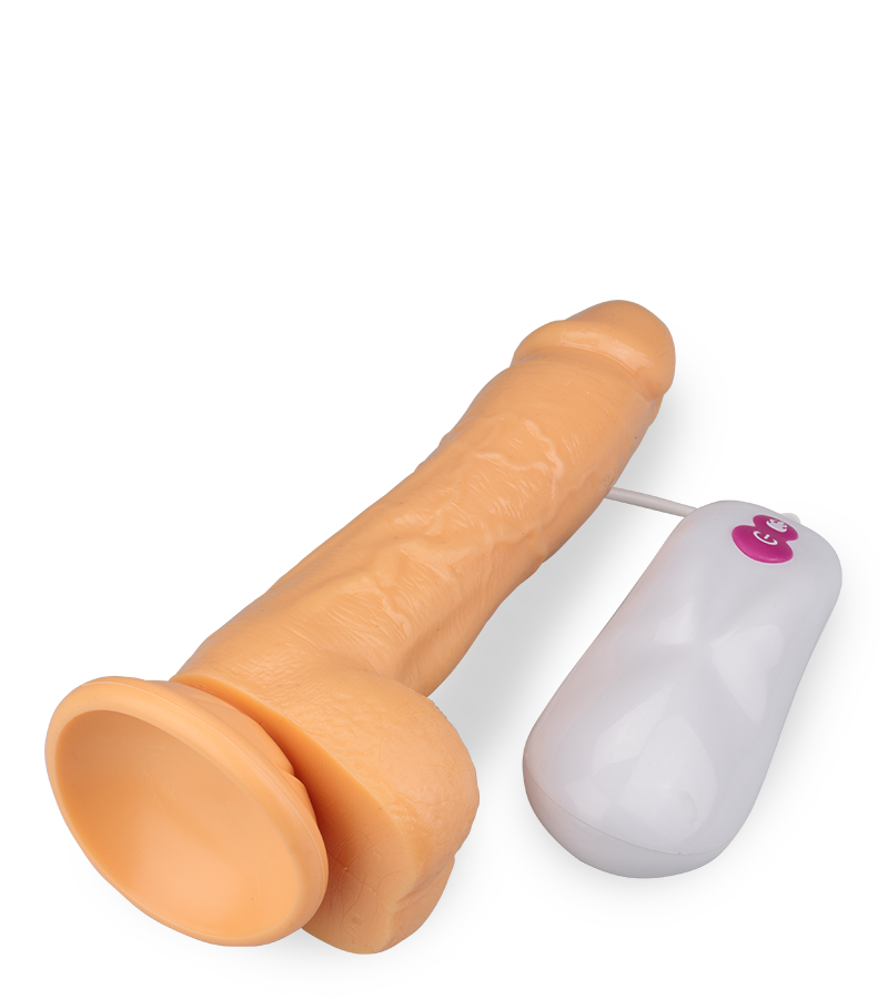 Ferngesteuerter Dildovibrator mit Rotation Adam