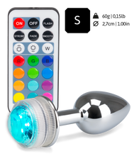 Laden Sie das Bild in den Galerie-Viewer, Ferngesteuerter Rosebud-Analschmuck mit Multicolor LED