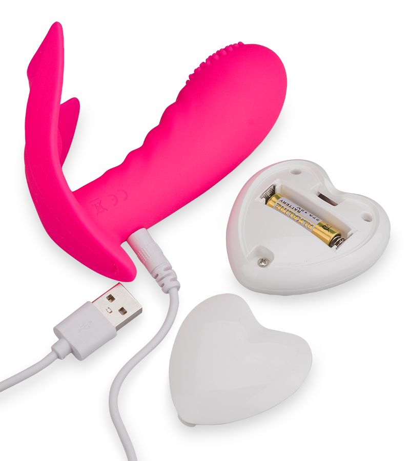 Ferngesteuerter Vibro-Slip mit genopptem Innendildo